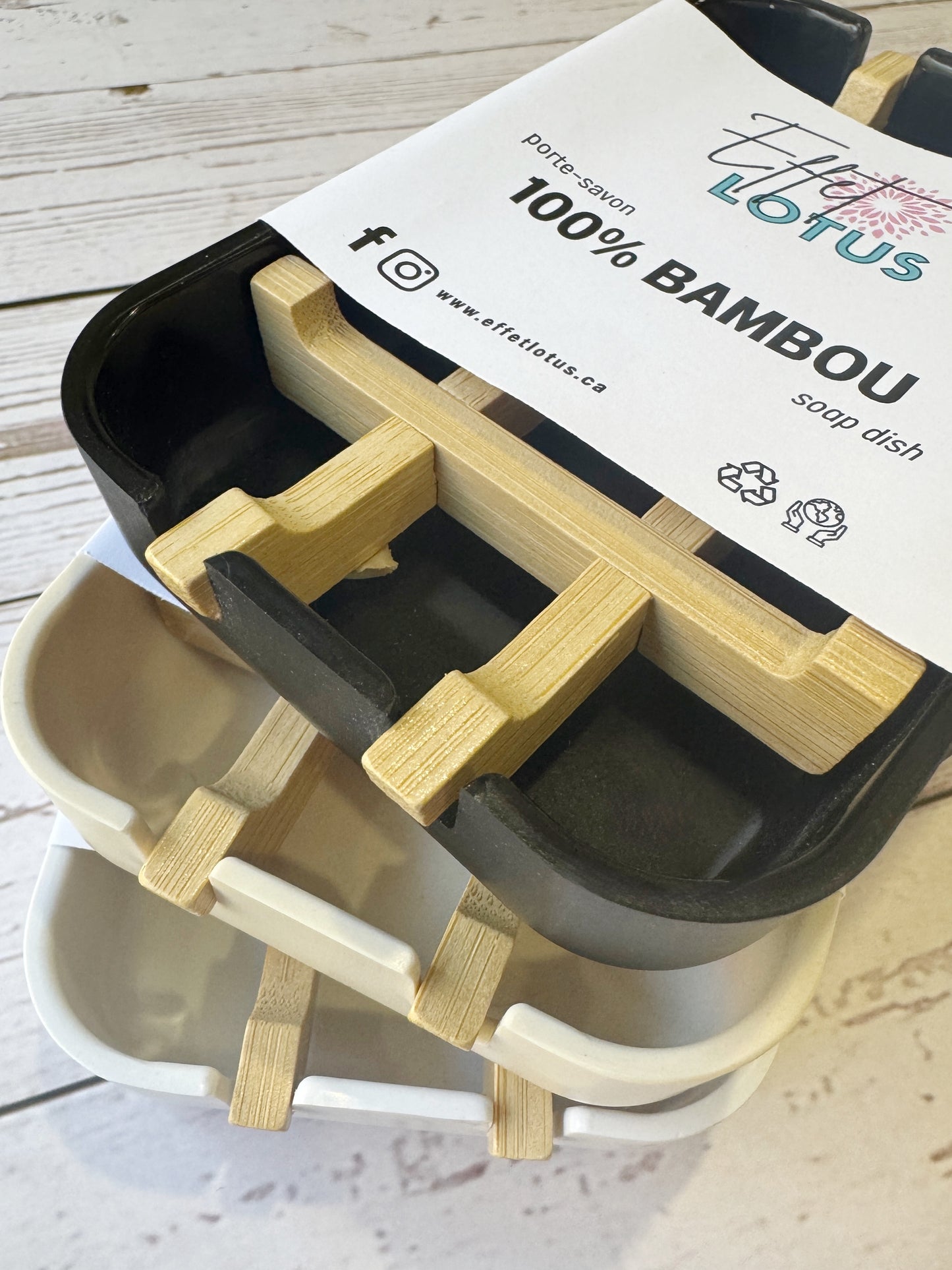 Porte-savon en bambou