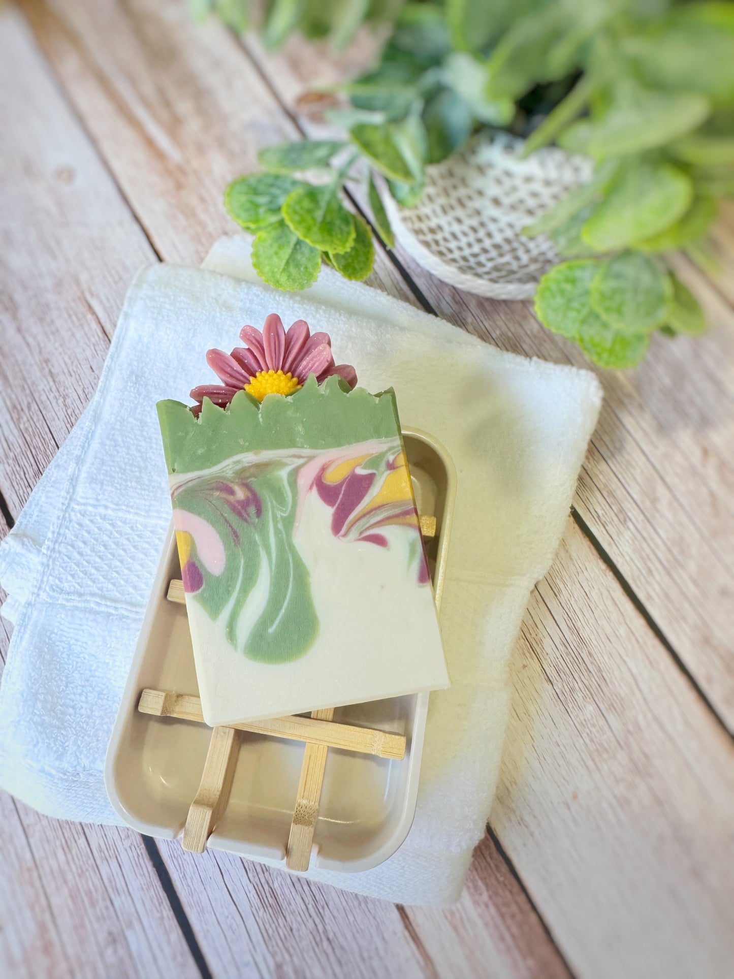 Porte-savon en bambou