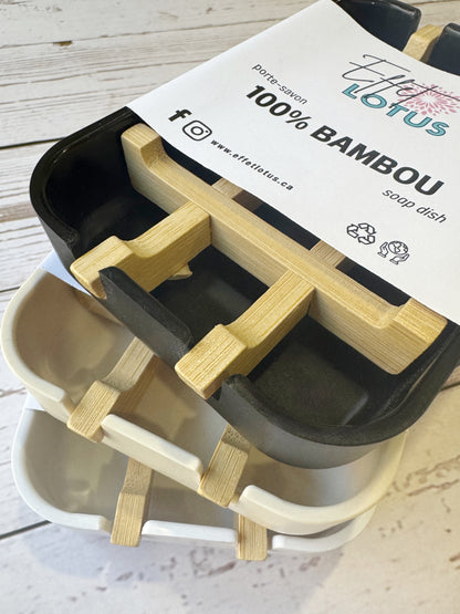 Porte-savon en bambou