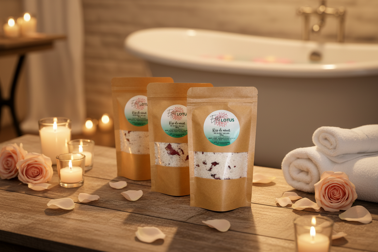 Sels de bain ROSE DE MINUIT (rose)