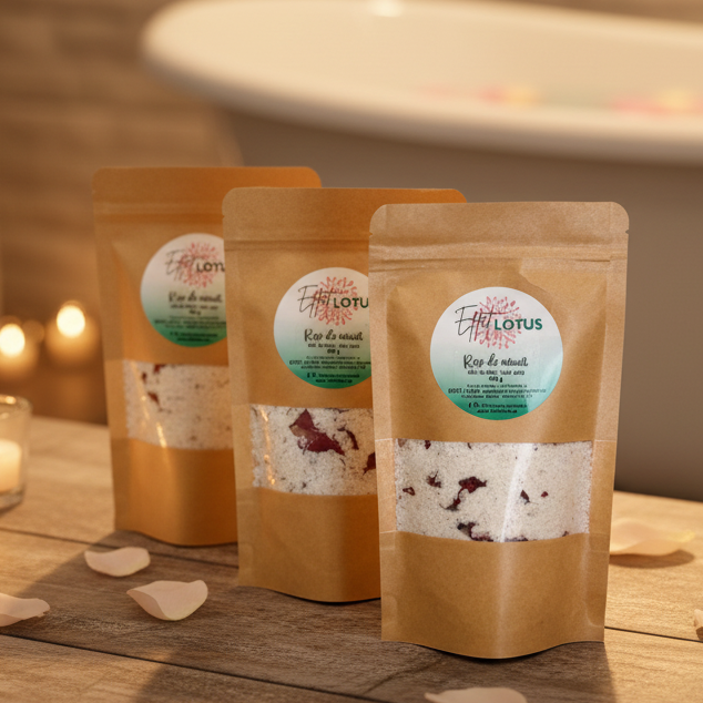 Sels de bain ROSE DE MINUIT (rose)