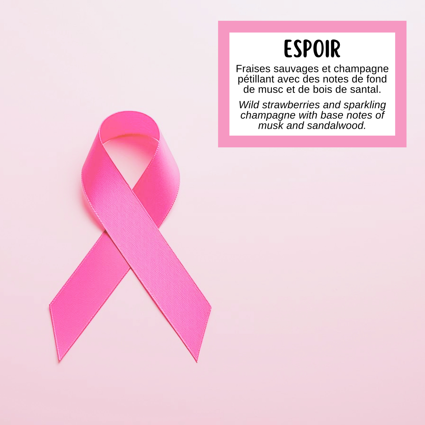 Savon ESPOIR - dons pour la Société canadienne du cancer