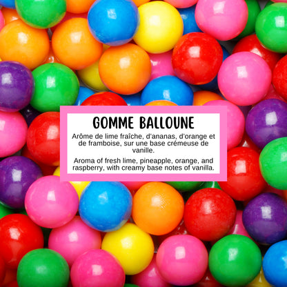 Description de la fragrance du savon gomme balloune pour enfants
