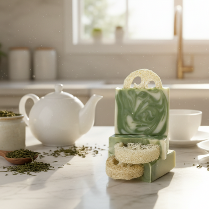 Savon LUFFA au THÉ VERT