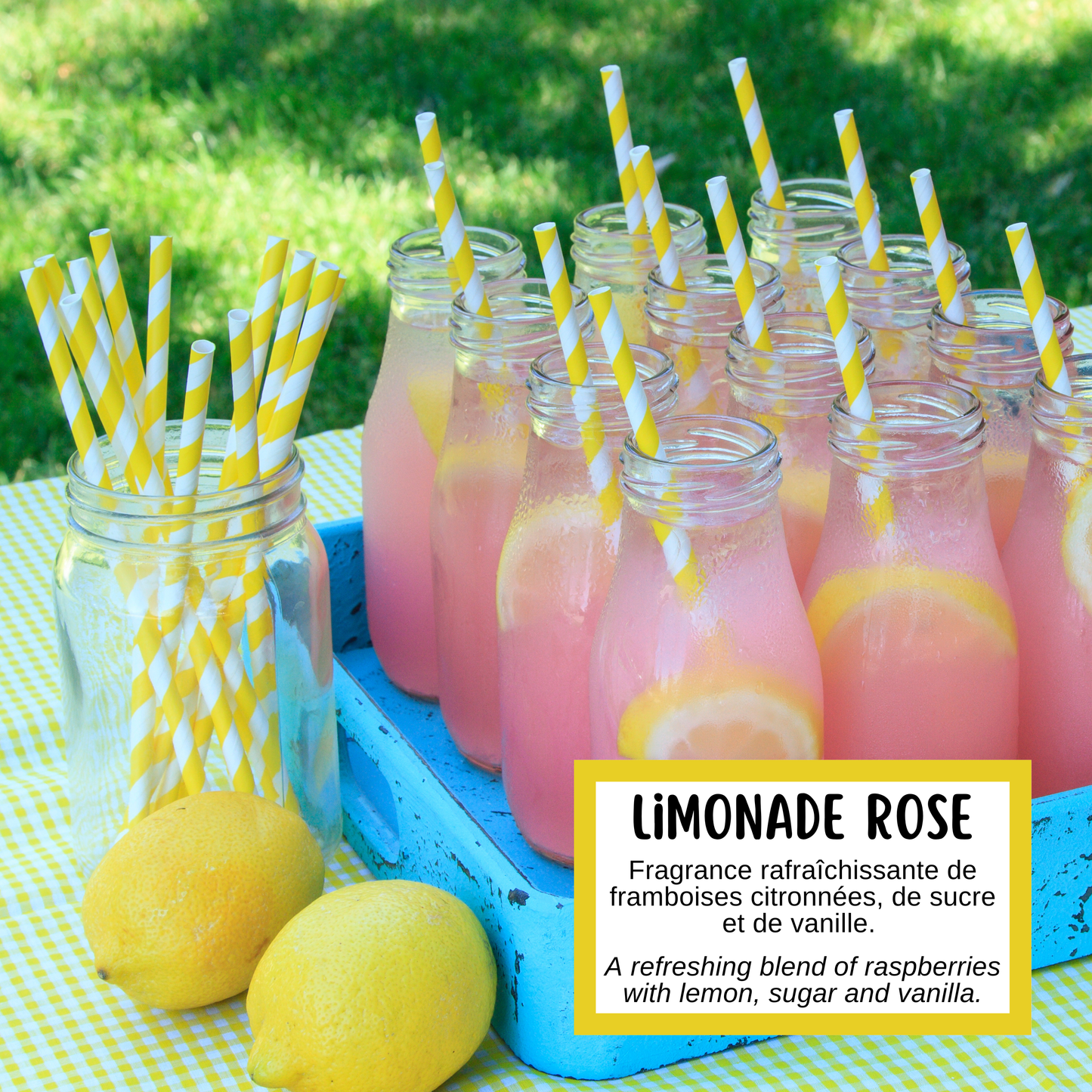 Description du savon estival limonade rose, aux notes de framboise et de citron, par Effet Lotus en Estrie.