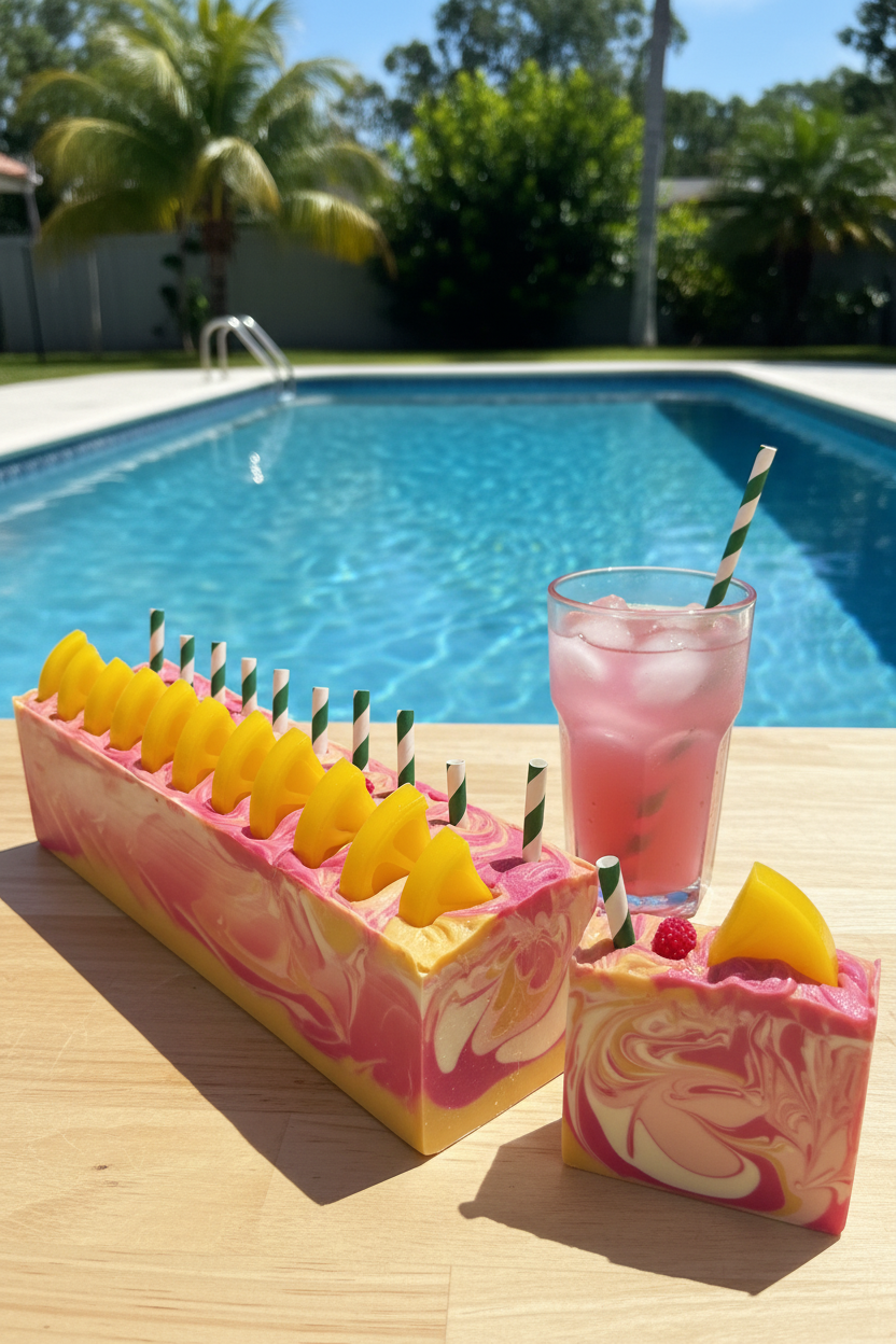Savon doux pour les peaux sensibles, à fragrance de limonade rose.